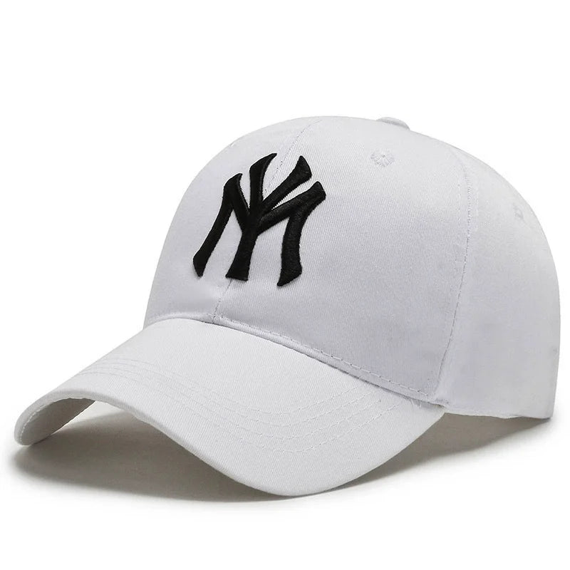 Modebaseballkasketter i bomuld med broderede bogstaver, justerbar, unisex, hiphop, trucker-kasket, afslappet snapback-kasket, udendørs sport, hverdags-kasket