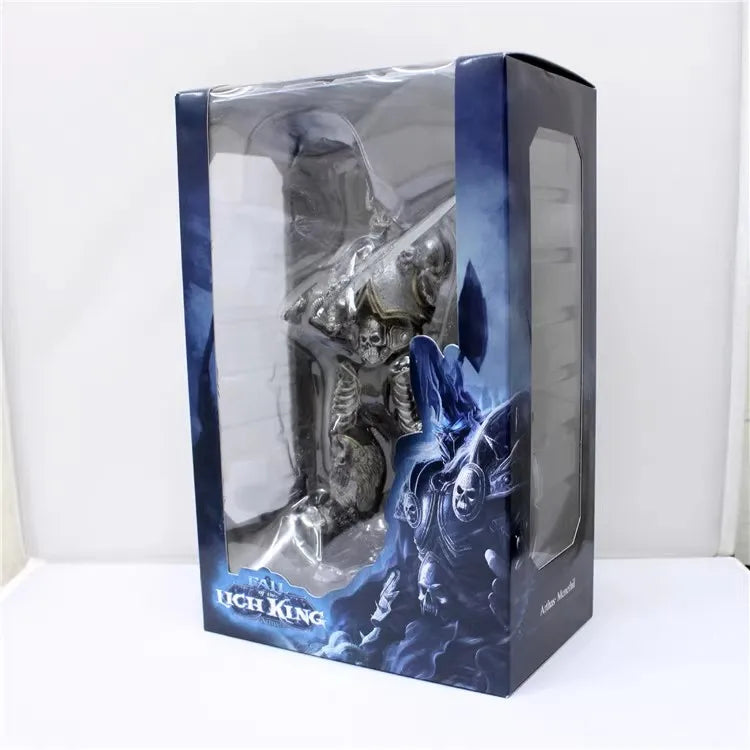 16cm World of Warcraft Game Figure Lich King Arthas Death Knight Standing Frostmourne Desktop Ornaments Collect Festival Gifts