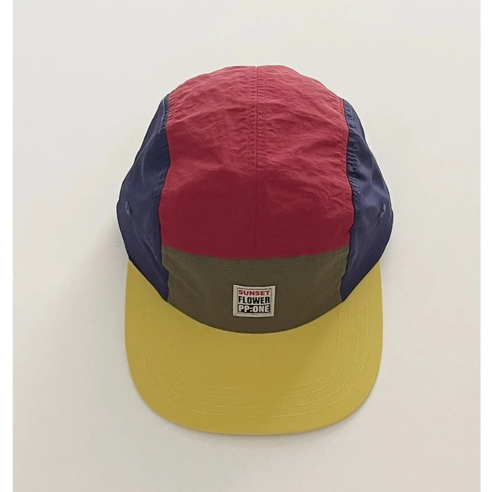 Retro Japanese Style Hip-hop Hats Thin 5 Panel Flat Brimmed Baseball Cap Breathable Quick-drying Sunscreen Hat Unisex