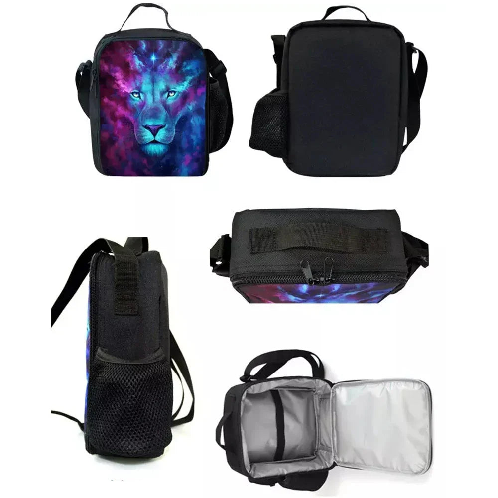 Hot Game Child Insulated Large F-FortniteS Capacity Bag for Boy Girl Student Outdoor Picnic Resuable Thermal Cooler Lunch Box