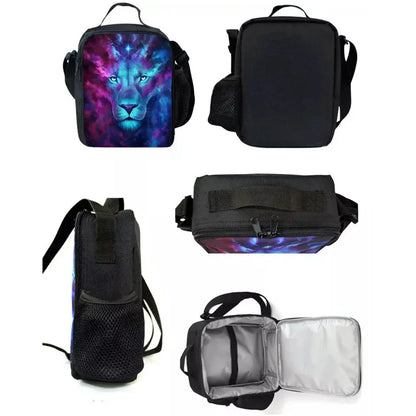 Hot Game Child Insulated Large F-FortniteS Capacity Bag for Boy Girl Student Outdoor Picnic Resuable Thermal Cooler Lunch Box