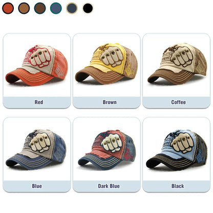 Gorra de béisbol de moda, deportiva, para actividades al aire libre, informal, gorra para el sol, gorras de hip hop, talla única, ajustable, unisex, con remache y parche de puño