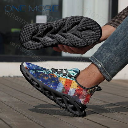 Amerikanische 250er-Serie zum Unabhängigkeitstag – Freizeit-Schuhe für Jungen und Mädchen – Personalisiert – Exklusives Design mit amerikanischer Flagge – Coole Sportschuhe für Kinder – Auf Lager