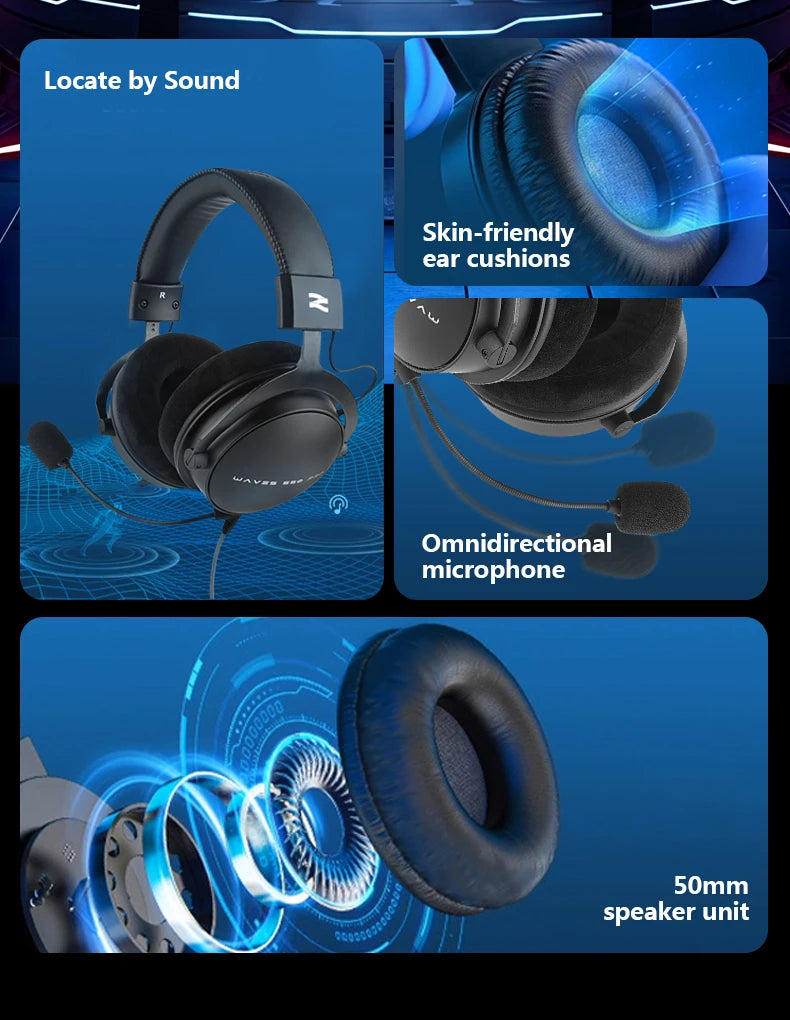 TALOMEN W550x Studio Headphones – Professional Wired Over-Ear DJ Monitor Headphones with 50mm Drivers & Detachable Cable