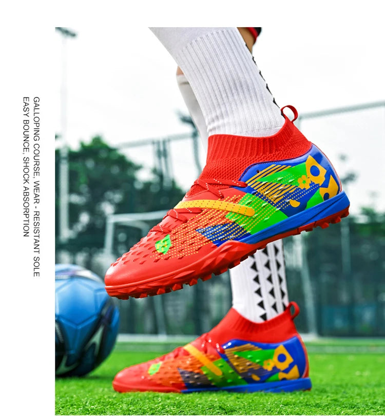 Football Boots Men Professional Soccer Shoes Sneaker Field Long Spikes Outdoor Competition Non Slip Comfortable Training Shoes