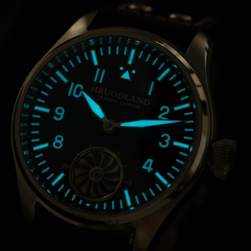 Hruodland 2025 New Pilot ST3620 Men's Manual Mechanical Watch 43MM Sapphire Waterproof 10Bar BGW-9 Retro Watch for Men