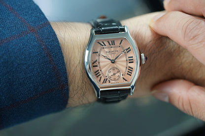 FARASUTE 36mm Retro Hangzhou Customized Manual Mechanical Movement Wristwatches Sapphire 5Bar Waterproof Watch Men reloj hombre