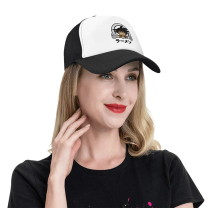 Produit gaming premium Fraquane, nouvelle génération, équipement gamer: Goku Kid Ramen Dragon Ball Trucker Hat Men Women Vintage Anime Manga Hats Sports Cap Adjustable Polyester Baseball Caps Summer