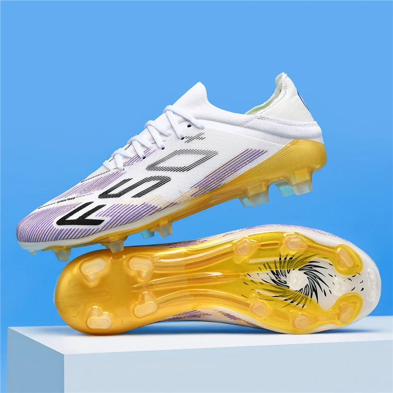 New Men Soccer Shoes Match Football Boots Sneakers Non-Slip Grass Cleats High-quality Futsal Indoor Hot-selling High-top Outdoor