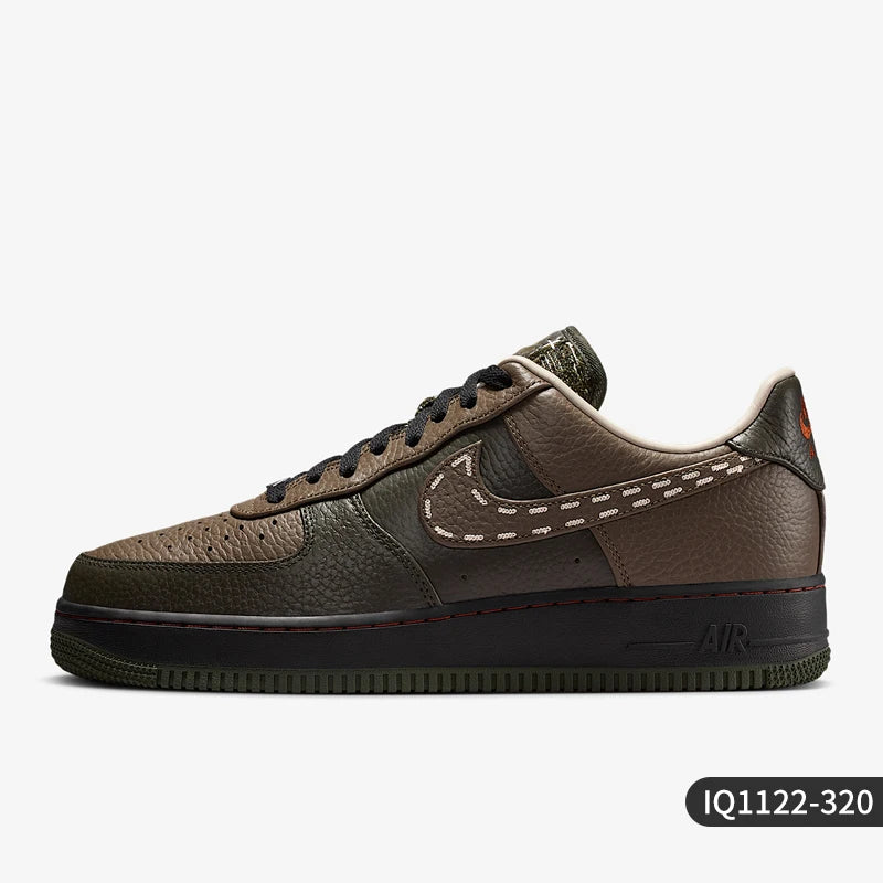 Oryginalne jesienne męskie buty codzienne Nike z niską cholewką i sznurowaniem, odporne na zużycie, model IQ1122-320