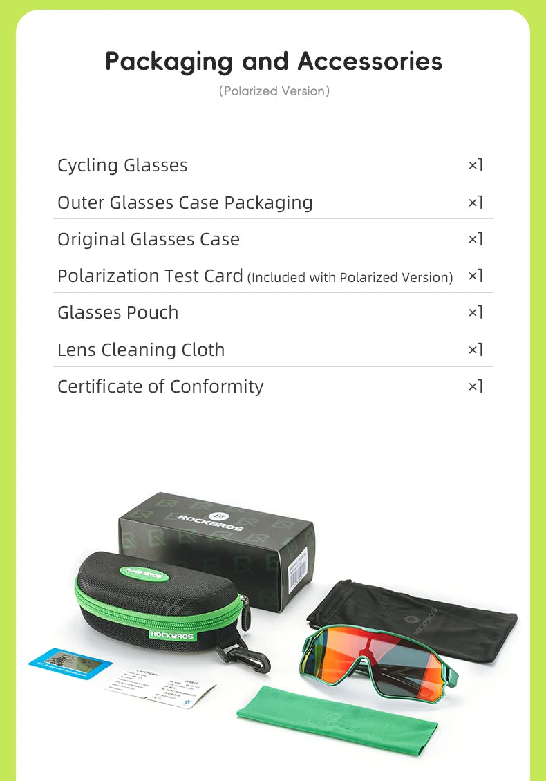 ROCKBROS Kids Polarized Photochromic Cycling Glasses UV400 Protection Outdoor Sports Sunglasses Child MTB Bicycle Eyewear