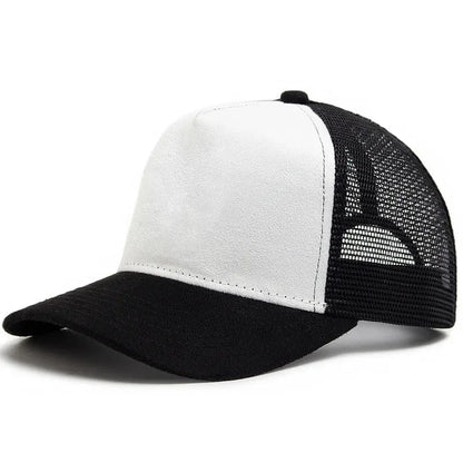 2025 unisex trucker kapa od antilopa s mrežastim 5-panelnim dizajnom i prilagođenim tiskom logotipa, muška bejzbol kapa za proljeće i ljeto, prozračna sportska kapa za žene