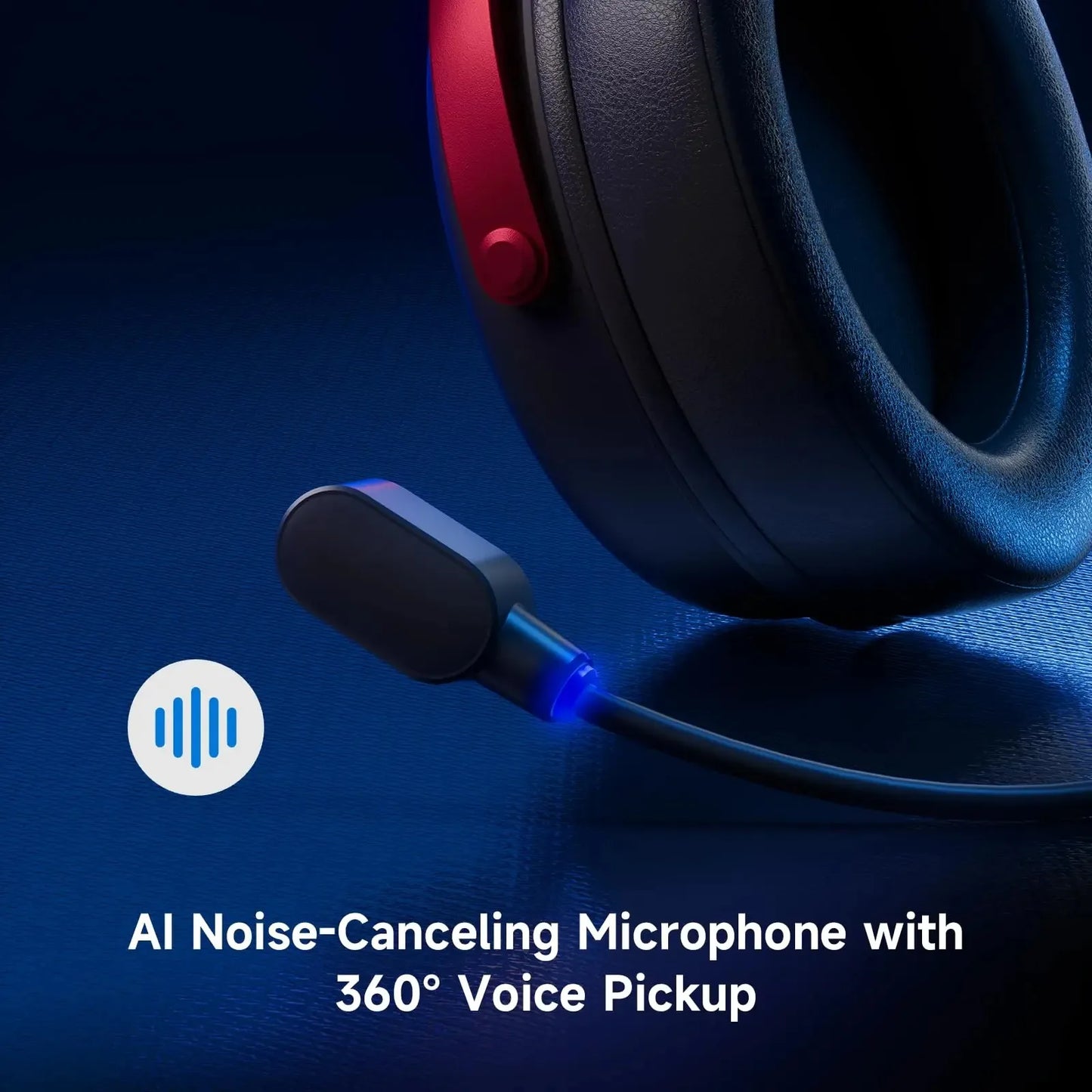 MCHOSE V9 Pro Gaming Wireless Headset7.1 Surround Sound Headphones Noise Canceling Mic Low Latency Lightweight for PS5 PC SWITCH
