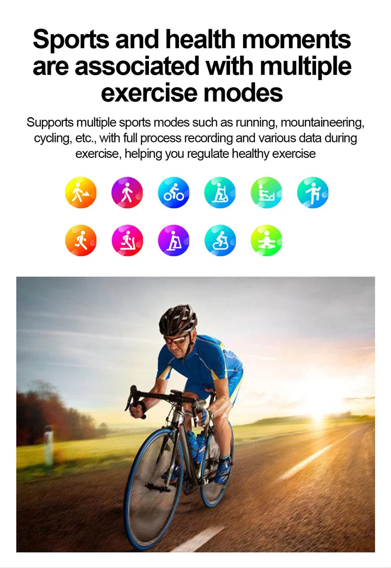 2025 New Smart Watch For Men Health ECG+HRV Blood Oxygen Uric Acid Fitness Sport Tracker Watches body fat Sleep Call Smartwatch