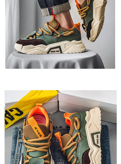 Lässige Herren-Sneaker – Frühlingsmode – Vielseitige Low-Top-Skateboard-Schuhe für Herren, geeignet für Outdoor-Sportarten
