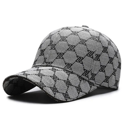 Four Seasons New Sunscreen Baseballkasket med tre syede linjer til mænd og kvinder, casual kasket, netrød, distressed, 1841 Hat