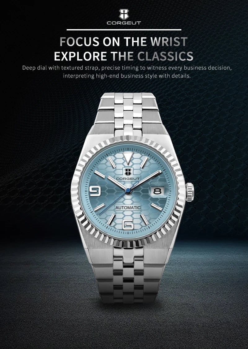 Custom Pilot Watch NH35 Automatic Mechanical Men Watch Sapphire Crystal Luminous 100M Water Resistant Cushion Case Dive Watch