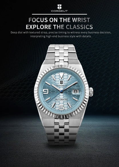 Custom Pilot Watch NH35 Automatic Mechanical Men Watch Sapphire Crystal Luminous 100M Water Resistant Cushion Case Dive Watch