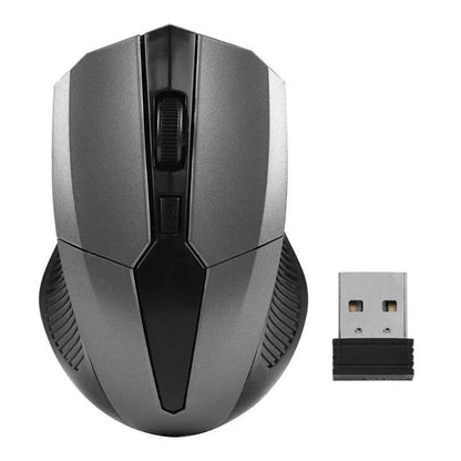 Bezdrôtová herná myš 2.4Ghz 1200DPI s nastaviteľným optickým snímačom, bezdrôtová myš na doma, do kancelárie a na hry pre PC, počítač a notebook