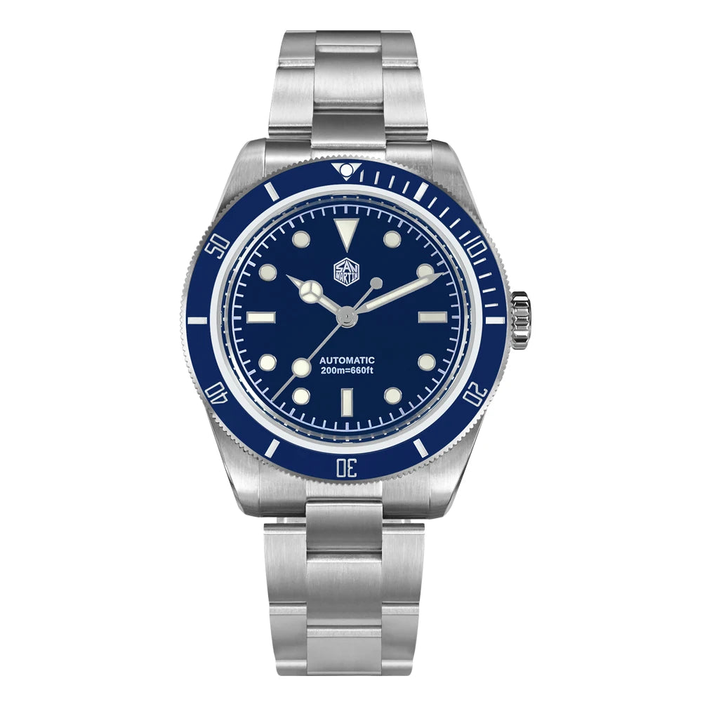 San Martin Vintage 38mm 6200 Diver Watch New Upgraded for Men Luxury NH35 Automatic Mechanical Sapphire Waterproof 200m Relojes