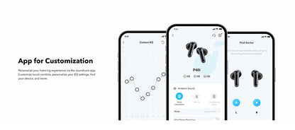 Soundcore P40i by Anker Wireless Earbuds with ANC, BassUp Technology, 60H Playtime & Bluetooth 5.3