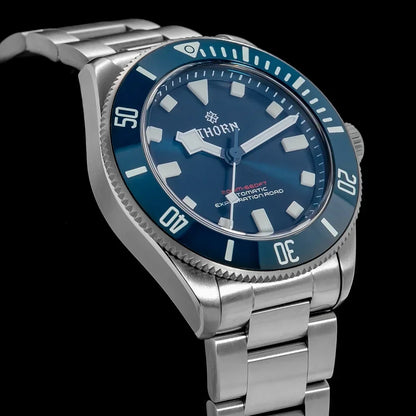 THORN 39mm Titanium Watch Men Homage Vintage PT5000 Movement Automatic Sapphire Crystal C3 Super Luminous 200M Waterproof Watch