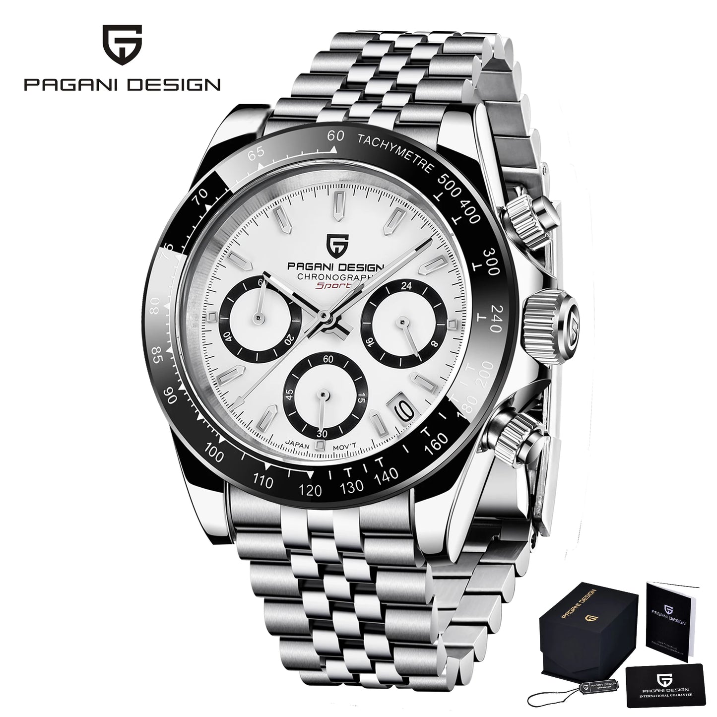 2026 New PAGANI DESIGN Chronograph Luxury Quartz Wrist Watch For Men Automatic Date 100M Waterproof JAPAN VK63 Movt Reloj Hombre
