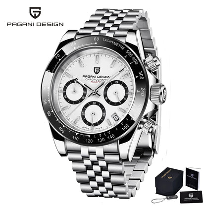 2026 New PAGANI DESIGN Chronograph Luxury Quartz Wrist Watch For Men Automatic Date 100M Waterproof JAPAN VK63 Movt Reloj Hombre