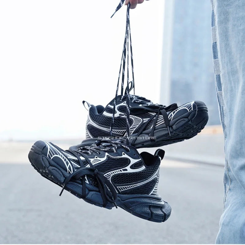Chaussures à semelles épaisses pour hommes et femmes, pointures 36 à 45. Paris 3XL. Chaussures « Dad Shoes » pour gagner en hauteur. Chaussures épaisées respirantes. Chaussures de sport décontractées.