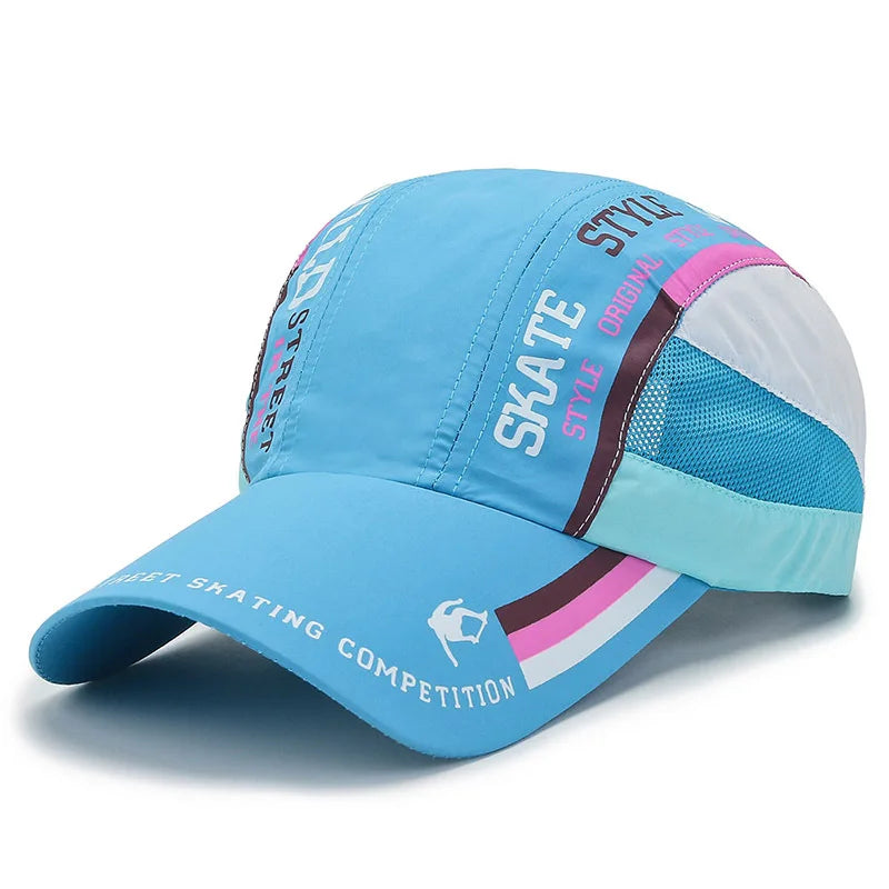New Summer Quick Drying Thin Breathable Baseball Cap Men Women Sport Outdoor Hiking Climbing Cycling Fishing Run Hat Bone