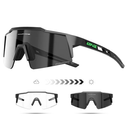 Kapvoe Photochromic Cycling Sunglasses Men Glasses Fashion Mountain Bicycle Outdoor Road Riding Goggles Eyewear Sports MTB Bike
