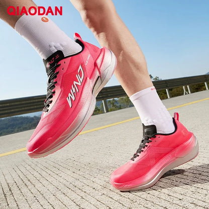 QIAODAN WIND 4PRO Chaussures de marathon à semelle en carbone pour homme - Baskets de course professionnelles - Chaussures de sport de course à pied respirantes QDB023262291