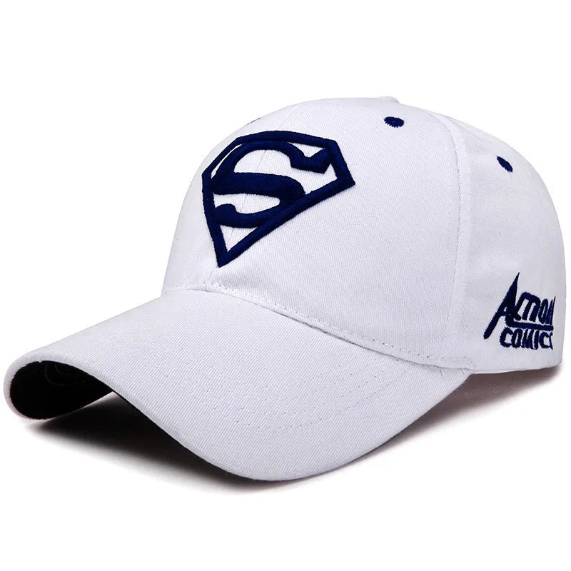 Street superhero embroidered duckbill cap with adjustable sun visor accessories, fashionable hip-hop fashion baseball cap