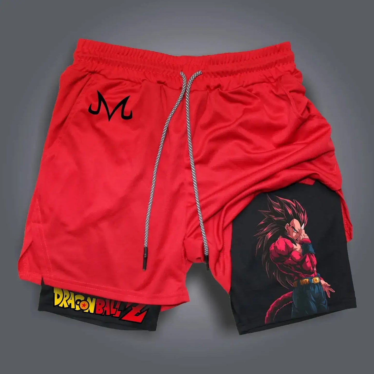 Produit gaming premium Fraquane, Dragon Ball Super Licensed Shorts 2025 - Japanese Anime Breathable Quick-Dry Beach Pants, Retro Y2K Hip Hop Style.