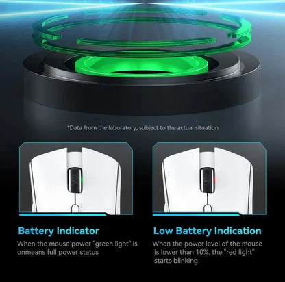 ATTACK SHARK R1 59g Ultra-Light Mouse with PAW3311, 18000 DPI, 400 IPS, 40G, 1000Hz, Tri-Mode, Broadcom BK3633 Master, 20 Million Times