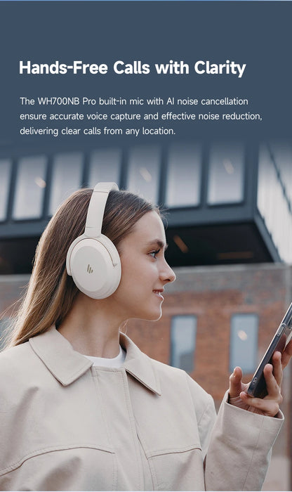 EDIFIER WH700NB Pro -43dB Hybrid ANC Wireless Over-Ear Headphones Bluetooth 5.4 Hi-Res 56H Playtime Fast Charging AI Clear Calls