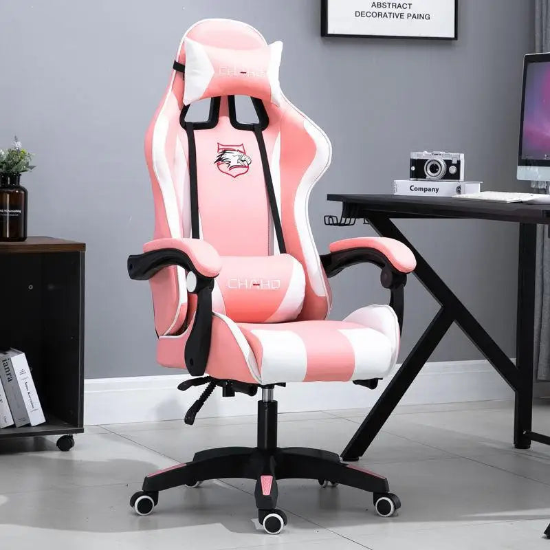 Joylive WCG Ergonomic Gaming Chair Leather Computer Chair Reclining Racing Office Chair with Adjustable Armrests for Gaming Room