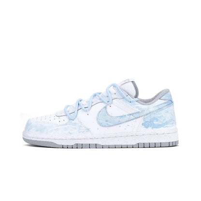 Custom Sneakers Nike Dunk "Fog Hidden Auspicious Clouds"  High-Street Retro  Chinese Ink Wash Style Low-Top Shoes For Unisex