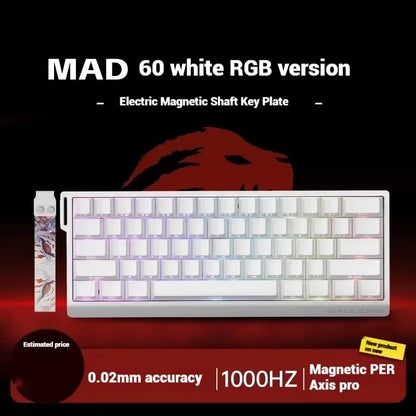 Madcatz Mad60 Mad68 HE 8K Mechanical Keyboard, Magnetic Switch Wired Gaming Keyboard with Rapid Trigger, Hot-Swappable 60% & 68% Custom Mechanical Keyboard