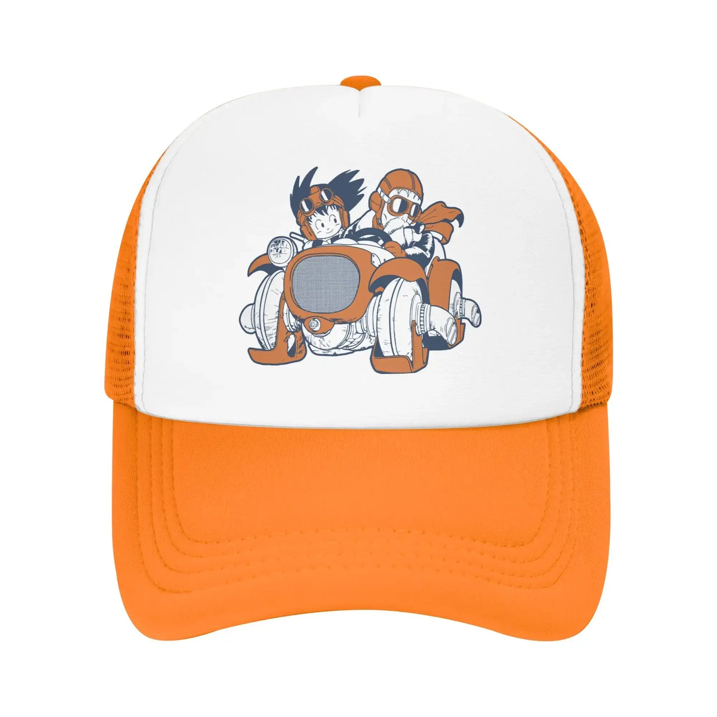 Produit gaming premium Fraquane, produits de luxe, nouvelle génération, équipement gamer Goku Muten Roshi Dragon Ball Z Baseball Caps Sport Sun Hat Anime DBZ Hats Breathable Polyester Trucker Cap Summer Trucker Caps