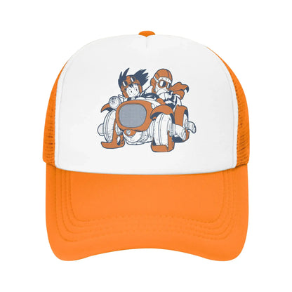 Produit gaming premium Fraquane, produits de luxe, nouvelle génération, équipement gamer Goku Muten Roshi Dragon Ball Z Baseball Caps Sport Sun Hat Anime DBZ Hats Breathable Polyester Trucker Cap Summer Trucker Caps