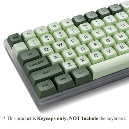 125 Keys XDA PBT Keycaps Set Matcha Green for 61/64/68/75/87/98/104/108 Keys Mechanical Keyboard for Cherry/Gateron/Otemu/Kailh