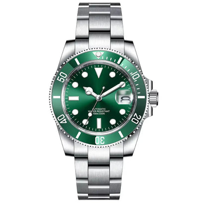DIY Custom Automatic Watch Logo For Man High Quality NH35 Diving Mechanical Watches Sapphire Waterproof Ceramic Bezel 120 Click