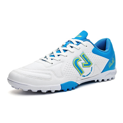 Low-top, studded soccer shoes, unisex, TF and FG, slip-resistant and wear-resistant, available in 4 colors to choose from.