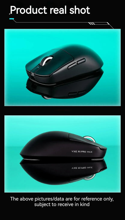 VXE Dragonfly R1 Pro Max Gaming Mouse, Wireless Bluetooth Gaming Mouse with PAW3395 Sensor, Rechargeable Lightweight Ergonomic Esports Mouse
