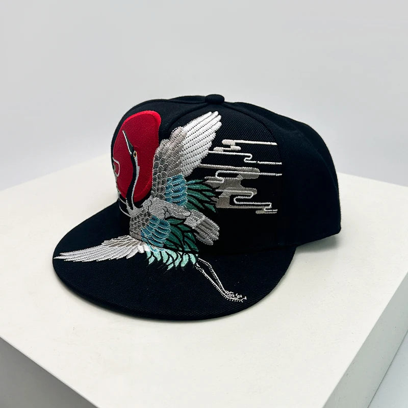 China Chic Pattern Embroidery Baseball Hats Breathable New Unisex Ethnic Style Peaked Caps Versatile Sunshade Hip Hop Fashion