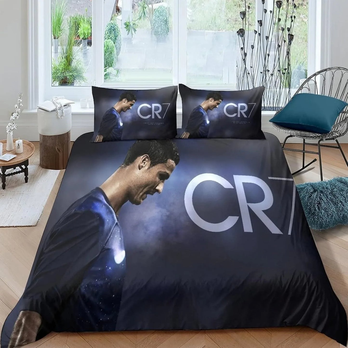 Football Ronaldo Duvet Cover CR7 Bedding Set Adult Boy Girl Bedroom Decoration Children Gift Single Double Large Size