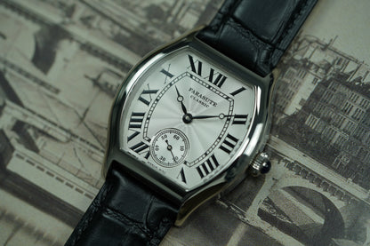 FARASUTE 36mm Retro Hangzhou Customized Manual Mechanical Movement Wristwatches Sapphire 5Bar Waterproof Watch Men reloj hombre
