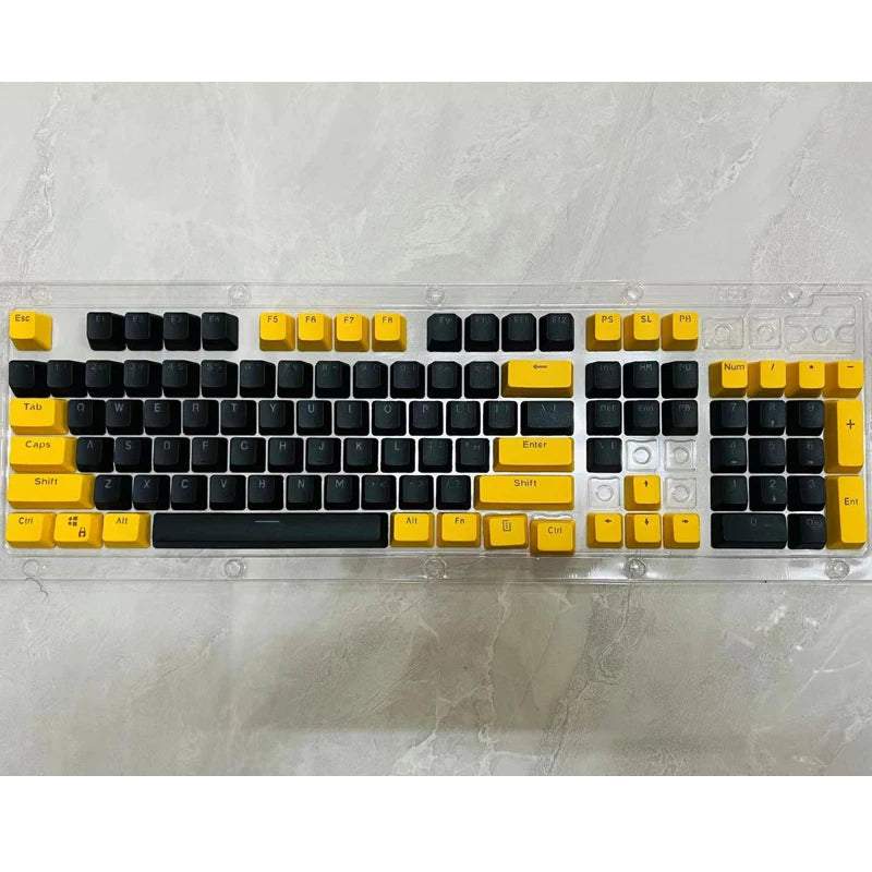 106 Keys Grey Red Keycaps PBT Specials Keycap Backlit Two-Color Key Caps For MX Switch 61/87104 Mechanical Keyboard