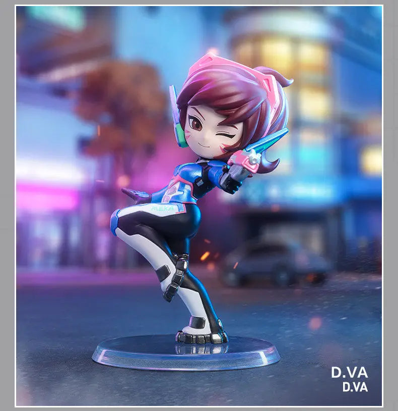 POP MART Genuína Overwatch Play Of The Game Series Blind Box — Figuras colecionáveis em PVC, ornamentos de secretária e modelos de brinquedo para fãs